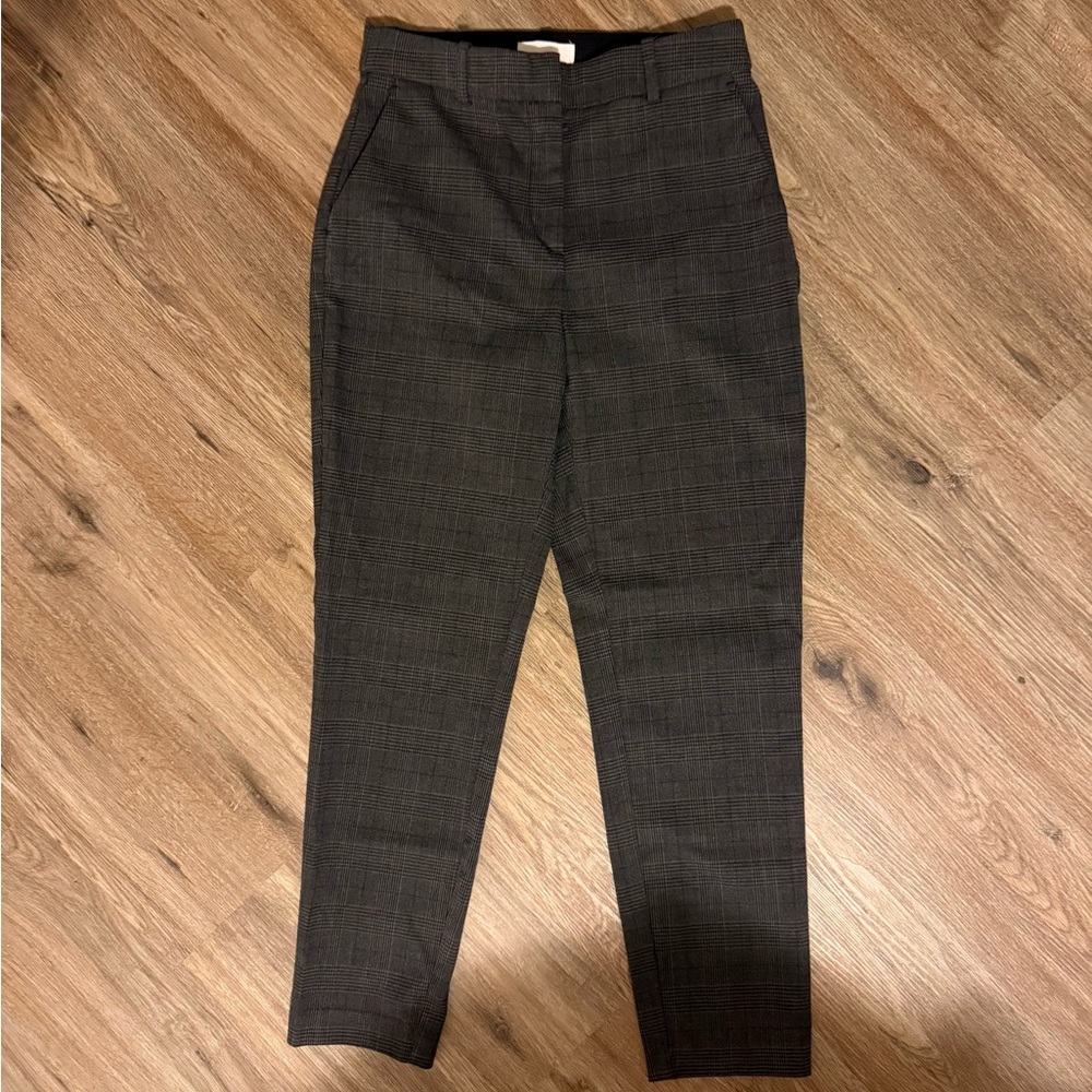 Women’s Gray Plaid Dress Pants